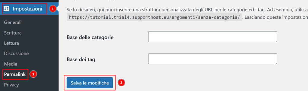 Aggiorna Htaccess Via Permalink
