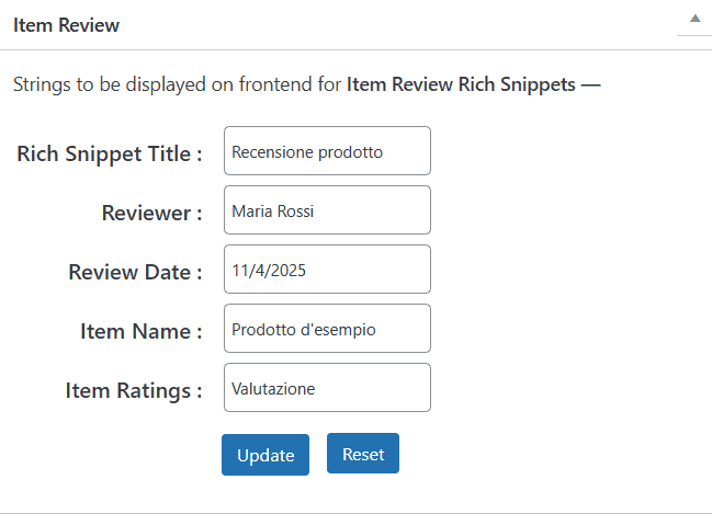 All In One Schema Recensione Prodotto WordPress