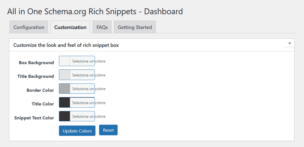 All In One Schema Recensione WordPress Personalizzazione