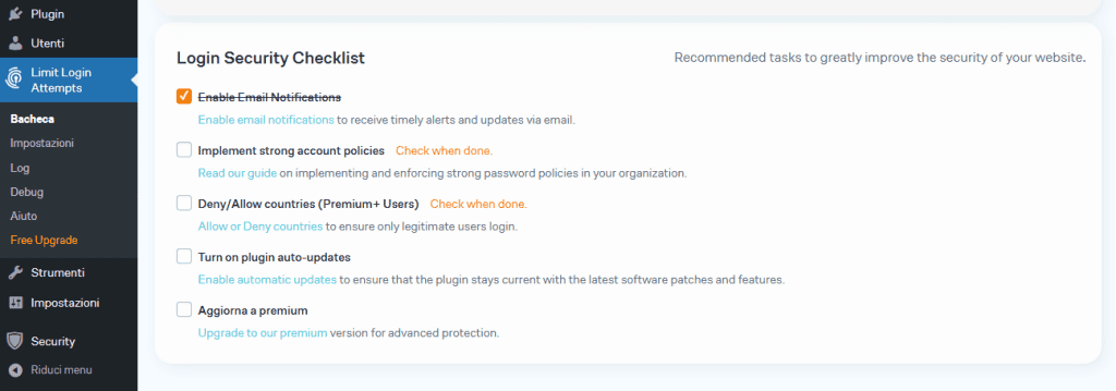 Bacheca Limit Login Attempts Reloaded