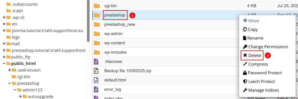 Cancellare Vecchia Cartella