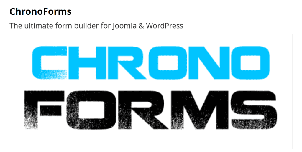 Chronoforms Estensione Joomla