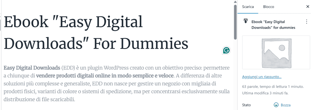 Descrizione Generale Prodotto Edd