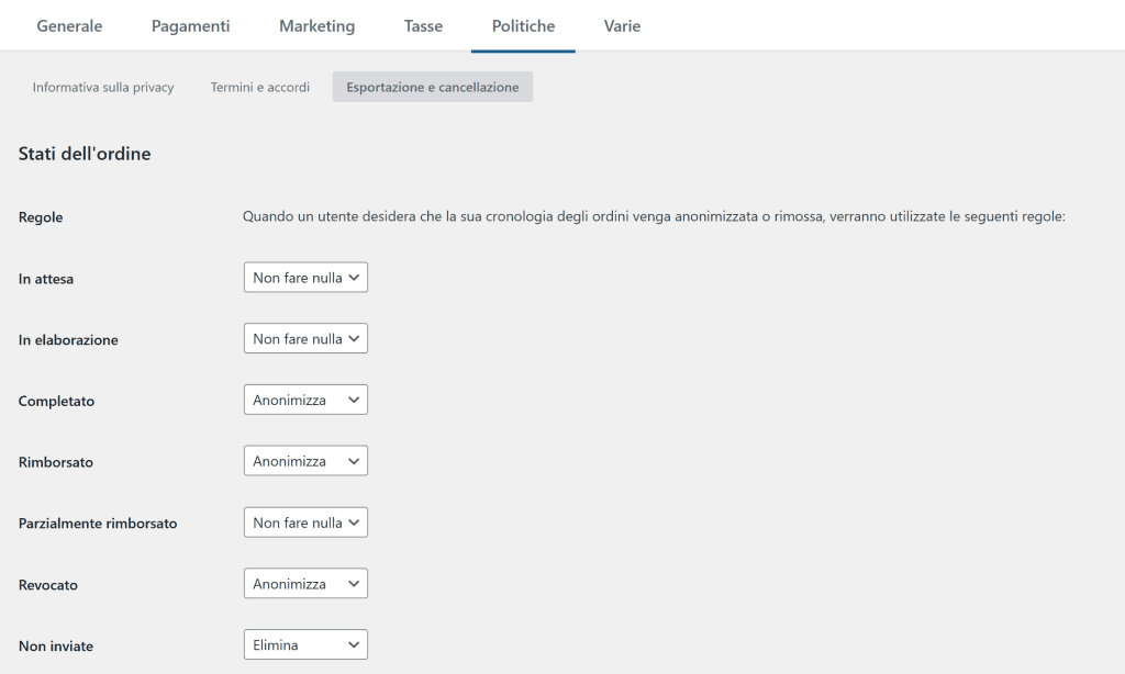 Gestione Dati Cliente