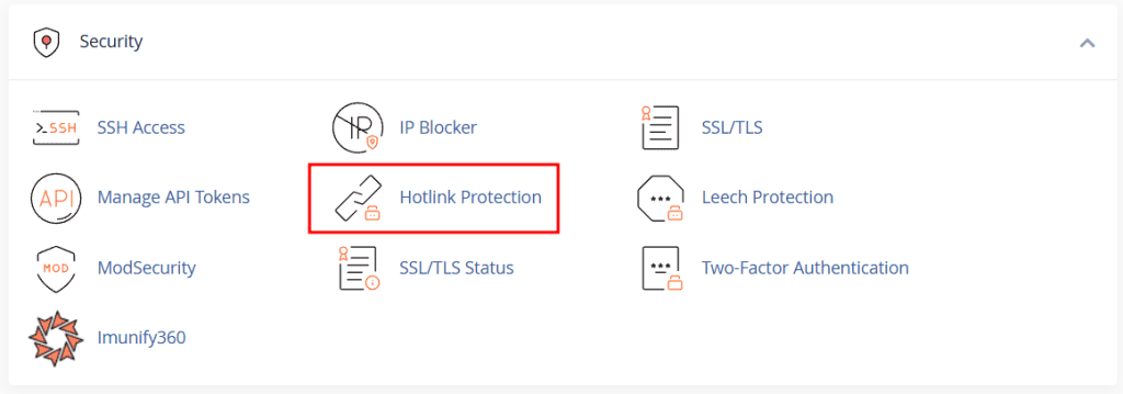Hotlink Protection Tool Cpanel