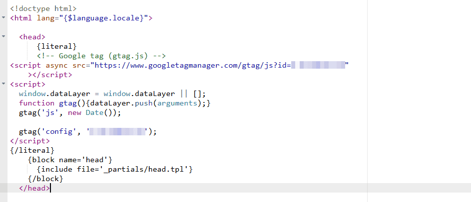 Inserimento Manuale Script Analytics Su Prestashop