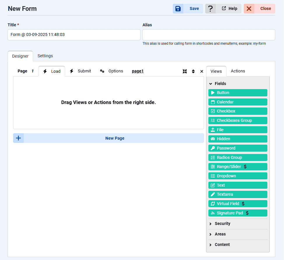 New Form Chronoforms