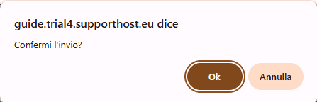Popup Conferma Modulo Contatti Joomla Chronoforms