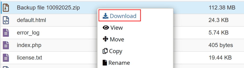 Scaricare Cartella Compressa Di Backup