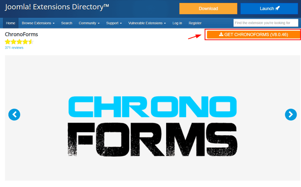 Scaricare Chronoforms Estensione Joomla