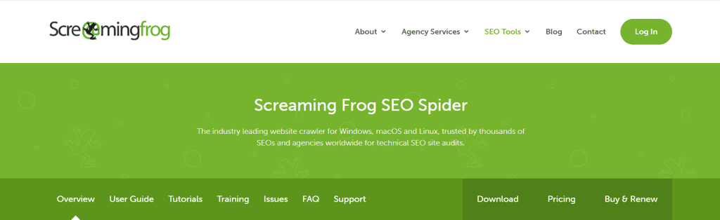 Screaming Frog Home