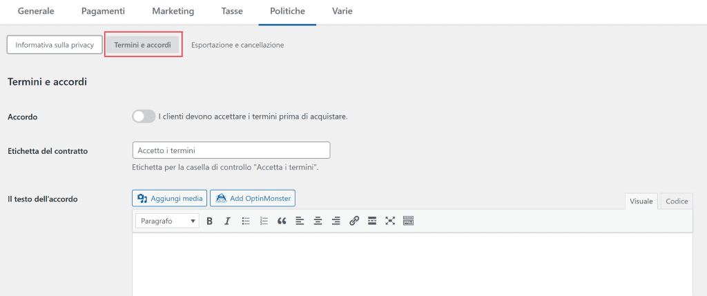 Termini E Accordi Edd