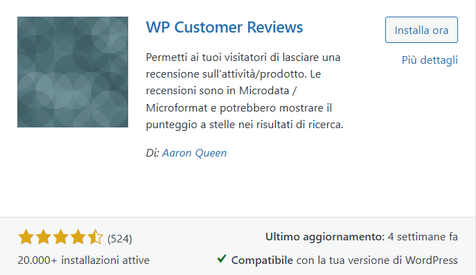 Wp Customer Reviews Plugin WordPress