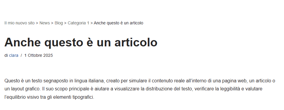 Articolo Breadcrumb Navxt Default Neve