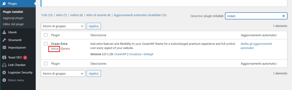 Attiva Ocean Extra Plugin