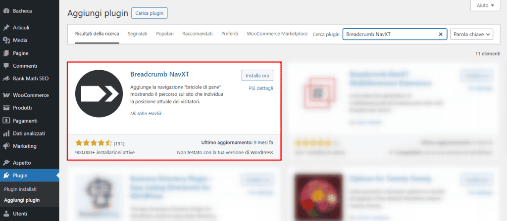 Breadcrumb Navxt Installa