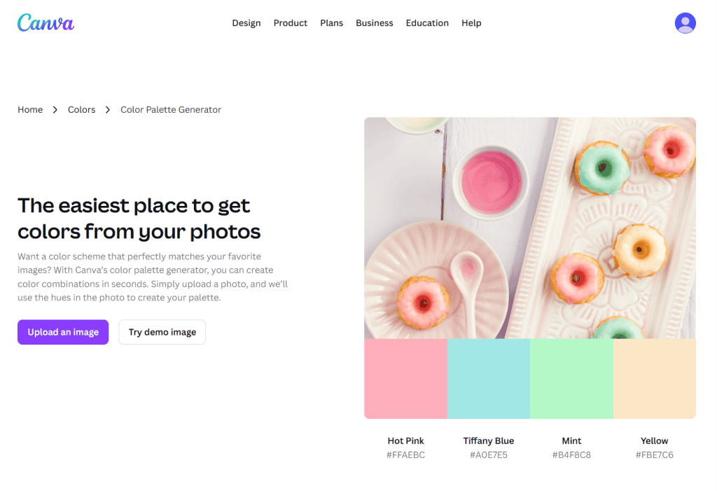 Canva Color Palette Generatore Da Foto