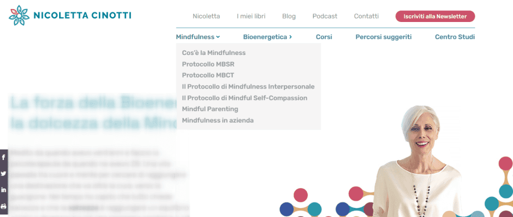 Cinotti Menu Sito WordPress