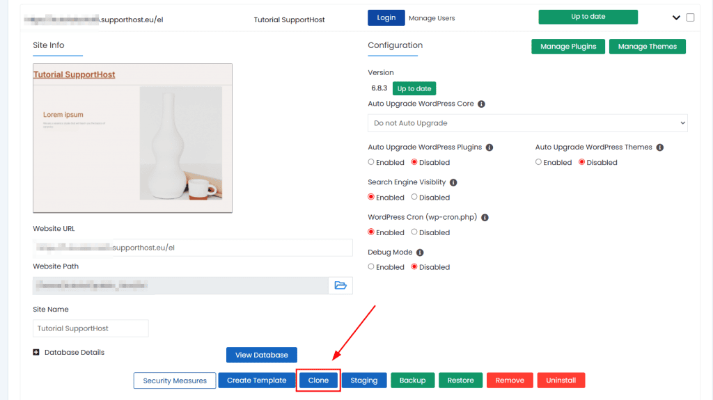 Clonare Sito Con Softaculous Passo 1