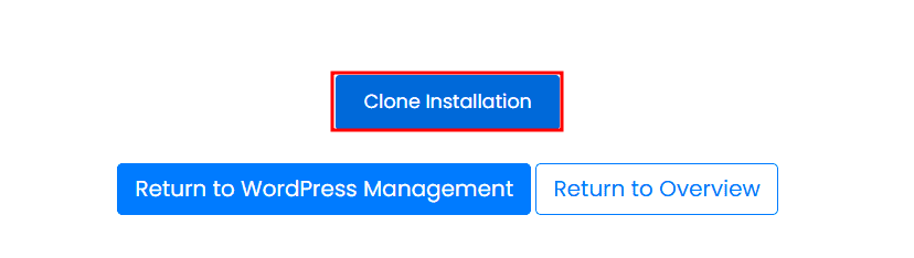 Clone Installation Softaculous Copia Sito Wp