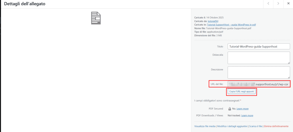 Copia Url Pdf Per Shortcode Pdf Embedder