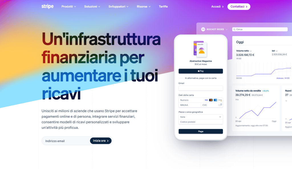 Creare Account Stripe