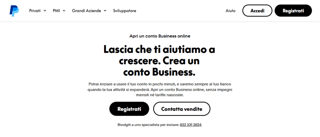 Creare Profilo Paypal Business Registrati
