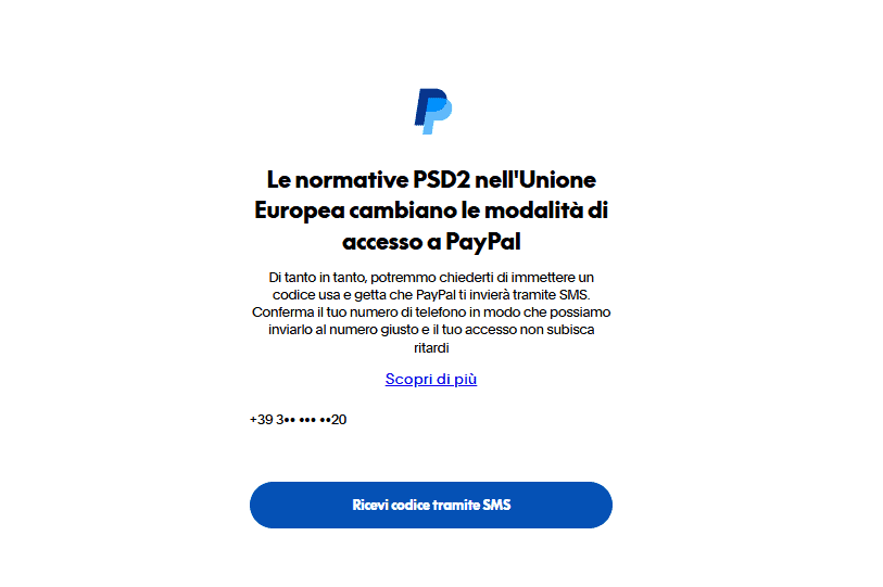 Creare Profilo Paypal Business Verifica Telefono