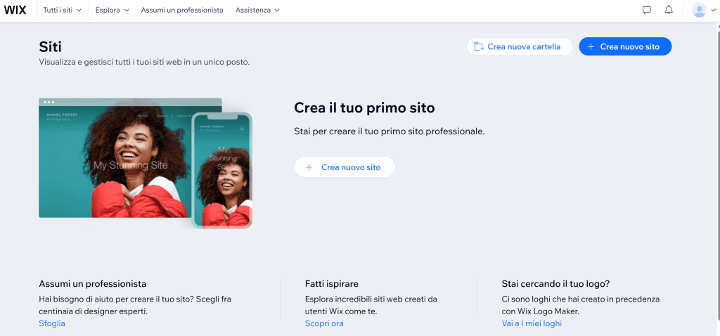 Creare Sito Gratuito Wix