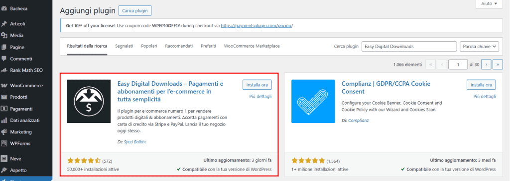 Easy Digital Downloads Plugin