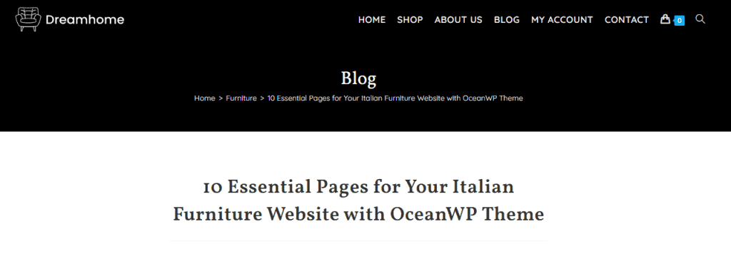 Ocean Wp Breadcrumb WordPress