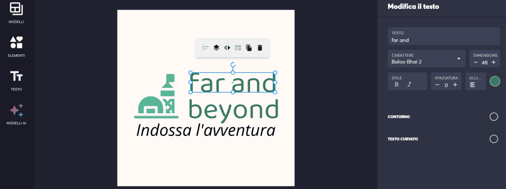 Personalizzazione Freelogodesign