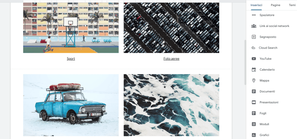 Personalizzazione Sito Google Gratuito