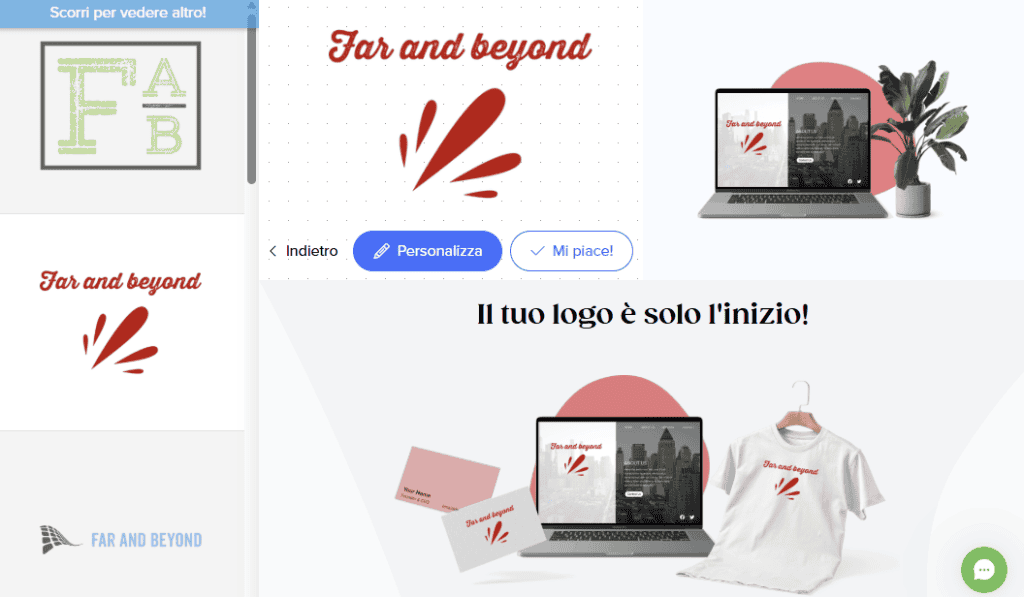 Proposte Logo Tailor Brands