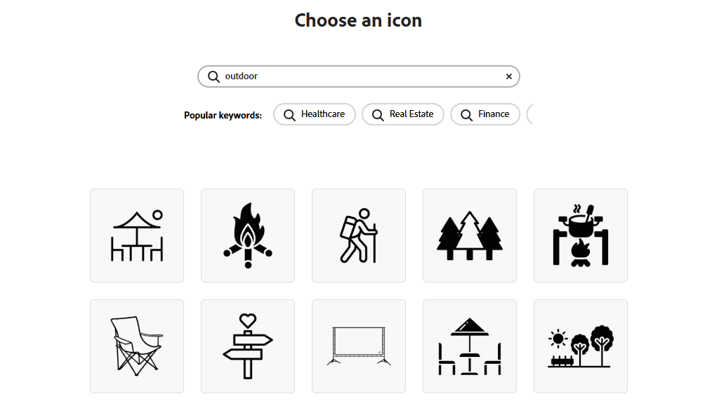 Scelta Icona Per Creare Logo