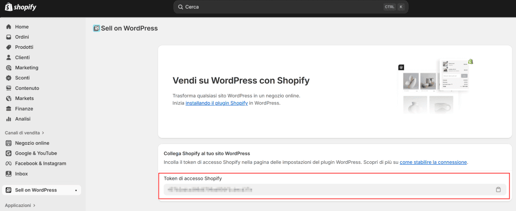Shopify Access Token Per WordPress