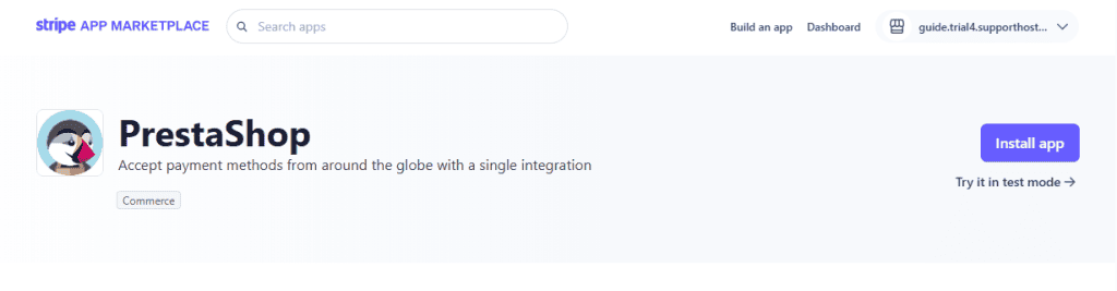 Stripe App Prestashop Installare