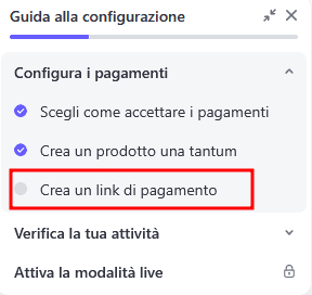 Stripe Guida Configurazione Link Pagamento