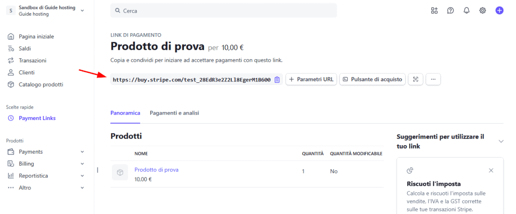 Stripe Payment Links