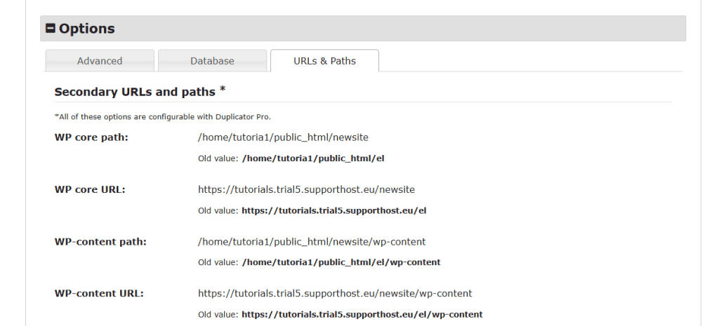Verifica Url Prima Di Clonazione Duplicator
