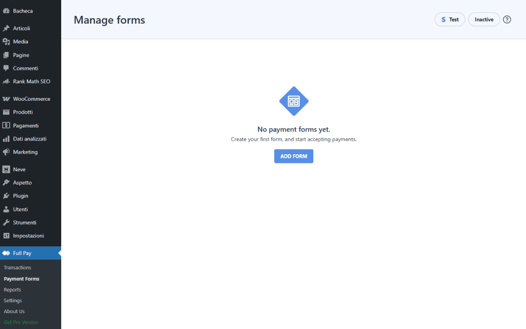 Wp Full Pay Aggiungi Modulo Pagamento Stripe