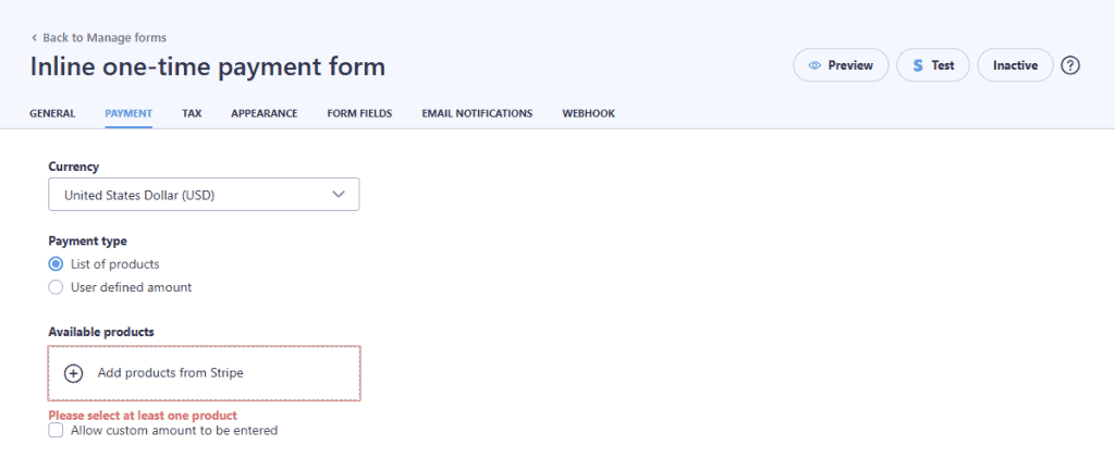 Wp Full Pay Creare Modulo Pagamento Stripe