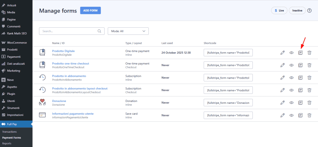 Wp Full Pay Duplicare Modulo