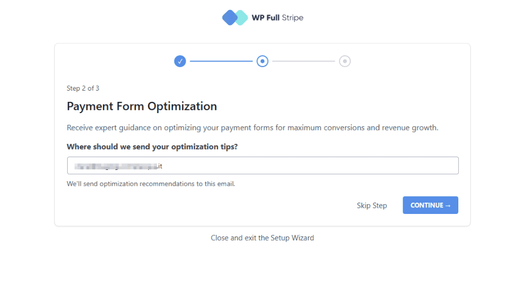 Wp Full Pay Procedura Guidata Email