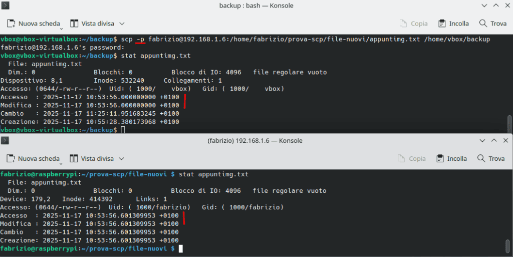 Comando Scp Copia Con Opzione P