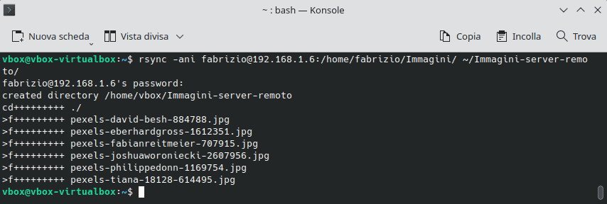 Copia Da Remoto A Locale Rsync