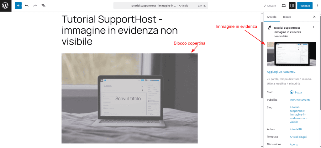 Problema Immagine In Evidenza Duplicata WordPress