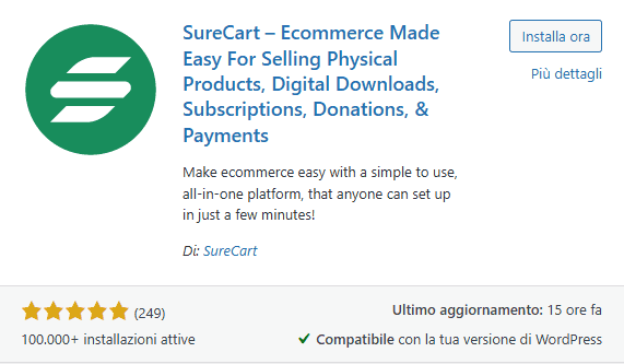 Surecart Plugin WordPress