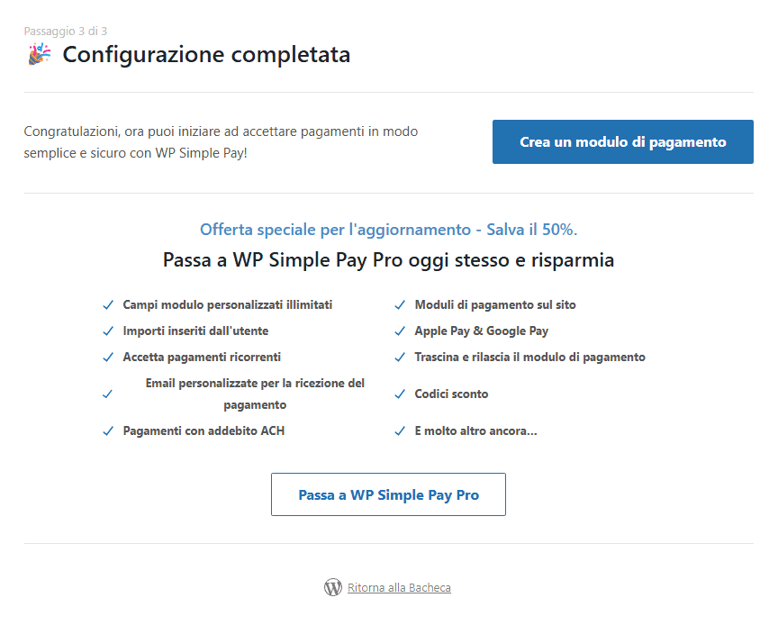Wp Simple Pay Creare Modulo Pagamento