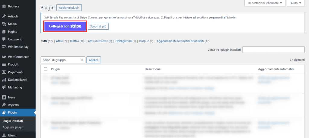 Wp Simple Pay Moduli Collegati Con Stripe